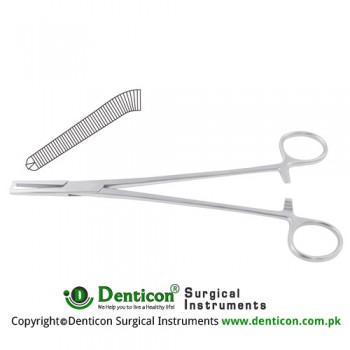 Phaneuf Hysterectomy Forcep Curved - 1 x 2 Teeth Stainless Steel, 20 cm - 8"